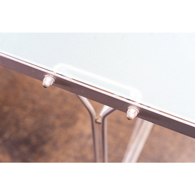 Metal Moment Dining Table in Glass by Niels Gammelgaard for Ikea, Sweden, 1980s For Sale - Image 7 of 12