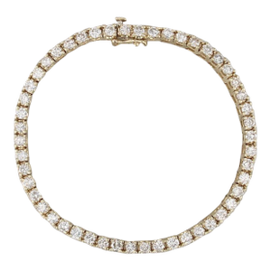 3ctw Diamond Tennis Bracelet 14k Yellow Gold 7.25" 3.3mm