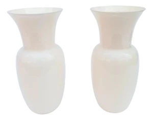 Opal Glass Vase in the Style of Paolo Venini, 1930s