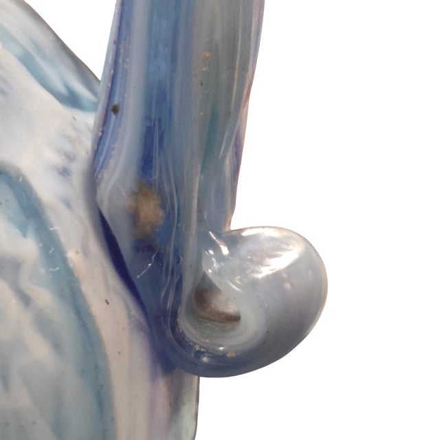 Antique Fratelli Toso Murano Matte Millefiori Murrine Handled Vase 6" For Sale - Image 11 of 15