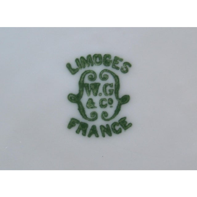 Early 20th Century Limoges Porcelain Carafe Pitcher Jug Monc and Gilt France For Sale - Image 12 of 12