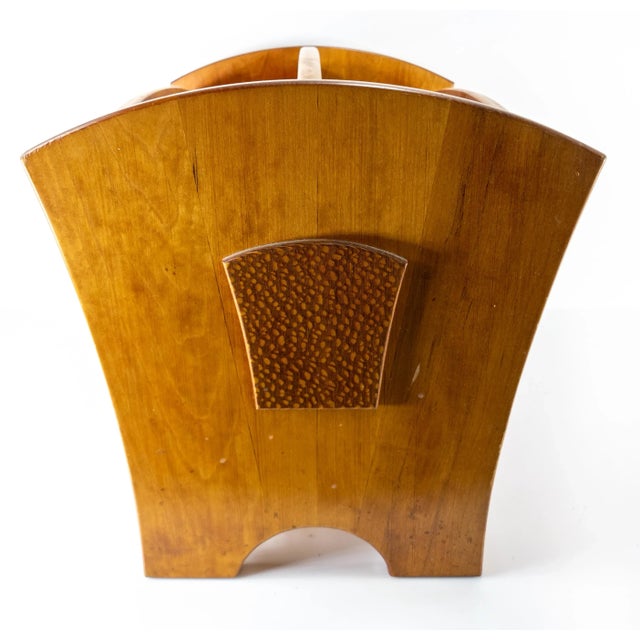 Mid 20th Century Mid-Century Modern Handmade Hardwood Koa Magazine Rack Holder For Sale - Image 5 of 9