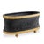 Ceramic Bruner Black Oval Planter For Sale - Image 7 of 7