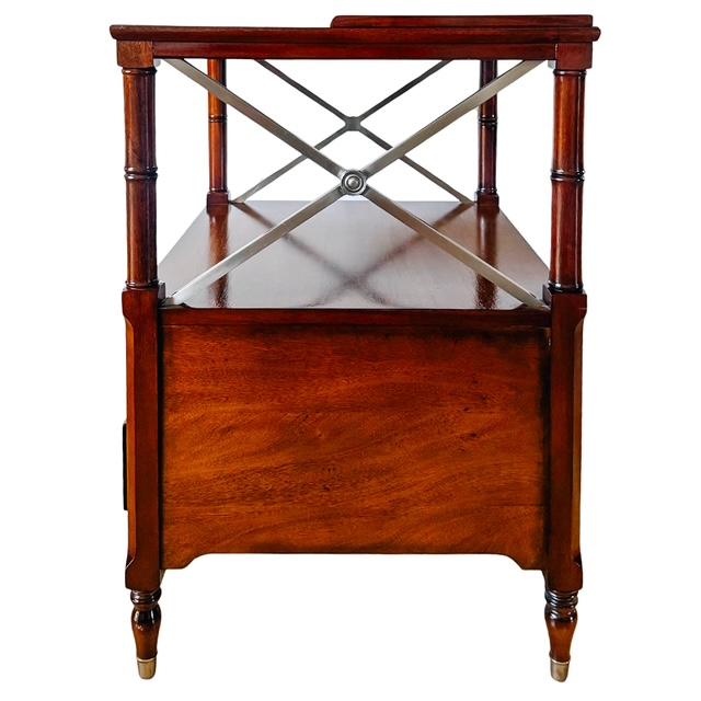Wood Ethan Allen Eugene Mahogany Night Tables or Nightstands - A Pair For Sale - Image 7 of 18