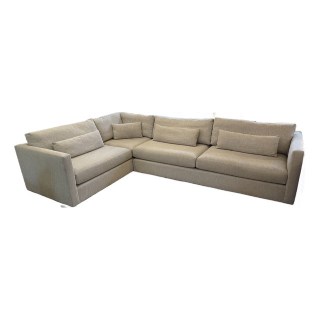 Mitchell Gold + Bob Williams Haywood Two Piece Sectional For Sale