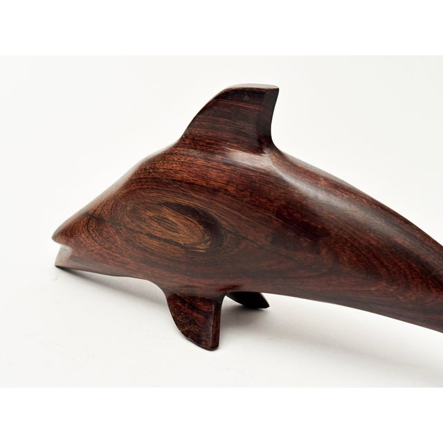 Vintage Rosewood Fish Carving For Sale In Louisville - Image 6 of 8