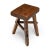 Rustic Tobacco Brown Reclaimed Elm Stool For Sale - Image 3 of 4