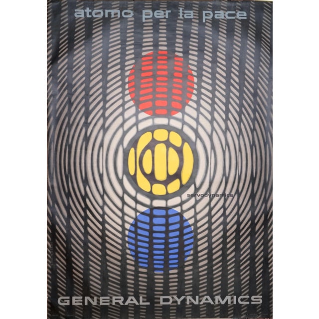 1950s Atom for Peace Poster by Erik Nitsche for General Dynamics, 1955 For Sale - Image 5 of 5