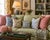 Vintage Grandmillenial Style Needlepoint Pillow that reads, "Every Age Has Its Pleasures" Has a Chintz Floral Border 9" x 9"