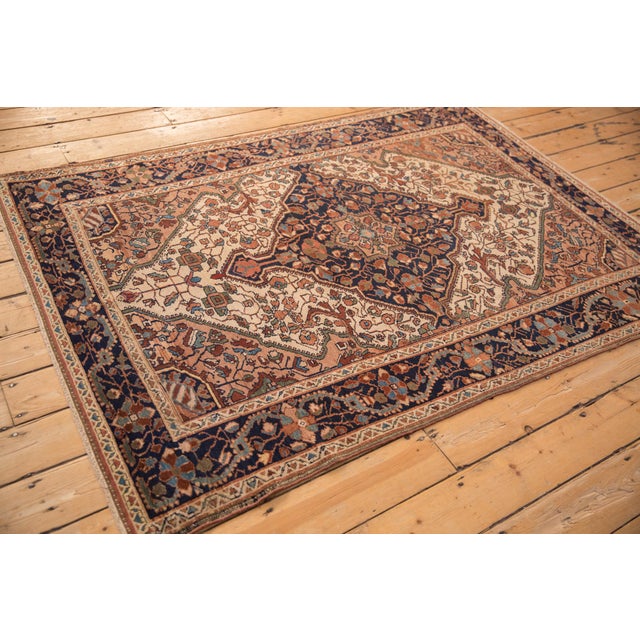 Textile Vintage Distressed Malayer Rug - 4'9" x 6'6" For Sale - Image 7 of 10