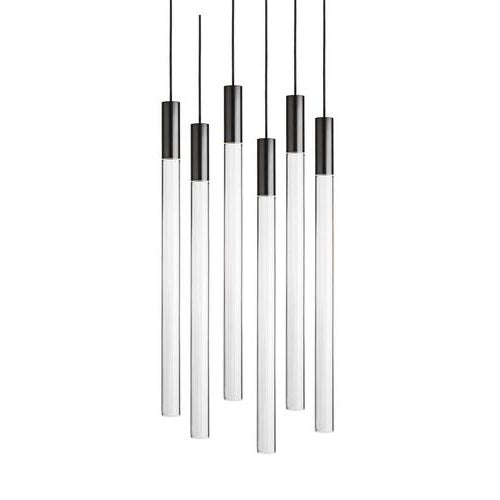 Black Plexi Lamps by Angelo Mangiarotti for Karakter, Set of 6 For Sale - Image 3 of 11