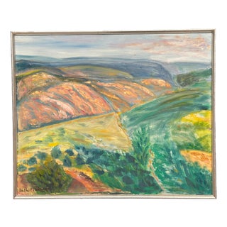 Lalla Blecher, Landscape, 1994, Oil on Canvas, Framed For Sale