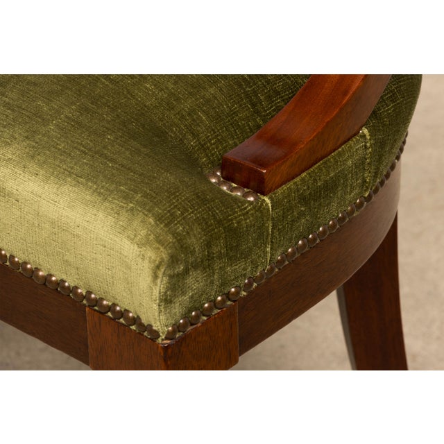 Set of 8 Early 19th Century French Empire Mahogany Gondola Dining Chairs For Sale - Image 9 of 18
