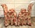 Pair of Vintage Skirted Swan Arm Chairs With Red Embroidered Textile For Sale - Image 10 of 15