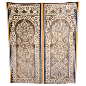 Antique Moroccan Moorish Silk Tapestry