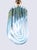 Metal Aquamarine Murano Glass Triedri Curvati Chandelier from Venini, Italy, 1980s For Sale - Image 7 of 14