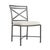 Brown Jordan Venetian Side Chair, Textured Pewter frame with Fusion Natural fabric For Sale - Image 12 of 12