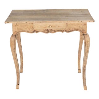 Louis XV Style Writing Table in Natural Oak, 19th Century For Sale