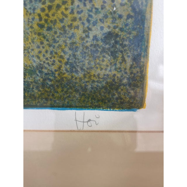 Abstract 1960s Signed Hoi Lebadang Floral Lithograph "Epreuve D'artiste" Artist Proof For Sale - Image 3 of 12
