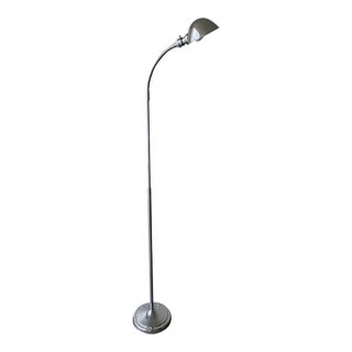 Industrial Medical Chromed Floor Lamp For Sale