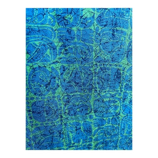 1950s Italian Condotti Cotton Tiki Fabric -38 Yards For Sale