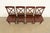 Late 20th Century English Country Farmhouse Carved Walnut X-Back Dining Chairs, Set of Four For Sale - Image 5 of 12