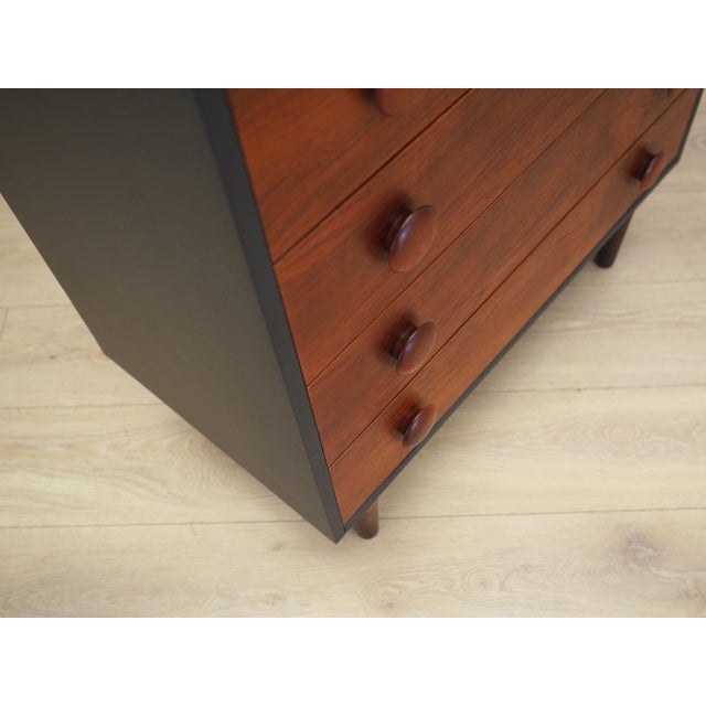 Wood Danish Teak Chest of Drawers, 1970s For Sale - Image 7 of 10