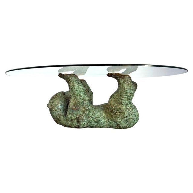 Brass Bear Coffee Table, 1970s For Sale - Image 12 of 12