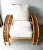 Whitecraft by Woodard Rattan Chair & Ottoman For Sale In Detroit - Image 6 of 11