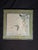 Wood Late 20th Century East Asian Ink Wash Style Bird Painting in Green Silk Mat For Sale - Image 7 of 9