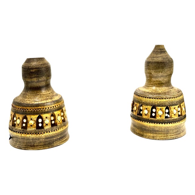 Ceramic Lamps by Georges Pelletier, 1970s, Set of 2 For Sale