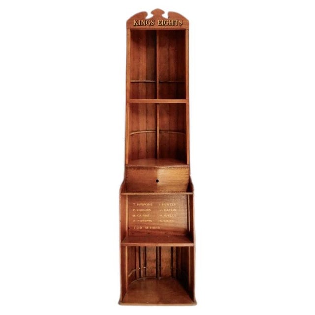 Vintage Clinker-Built Rowing Boat Bookshelf, 1920 For Sale - Image 4 of 4