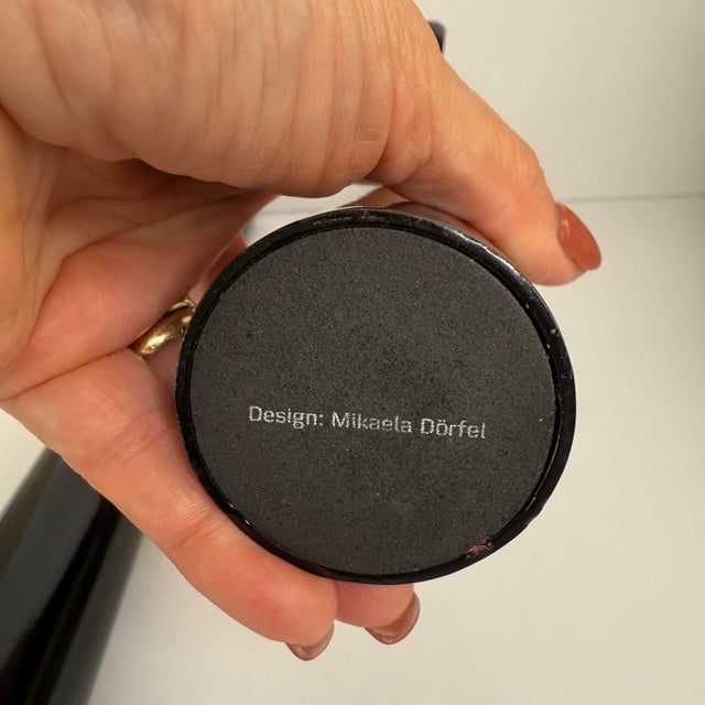 Danish Mikaela Dorfel Modern Black Double Candle Tango Candlestick Holders- Set of 2 For Sale - Image 4 of 9