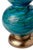 Mid Century Blue Glazed Ceramic Table Lamp For Sale - Image 4 of 6