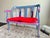 1930s One of a Kind Hand Painted Contemporary Accent Loveseat For Sale - Image 10 of 17