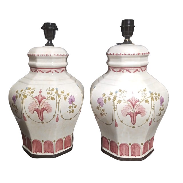 Table Lamps by Cerámicas Benlloch, Spain, 1990s, Set of 2 For Sale