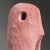 Pink Vintage Modernist Terracotta Biomorphic Sculpture in Wood Block Base For Sale - Image 8 of 8