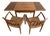 Mid-Century Modern Solid Teak Dining Table & Chairs For Sale