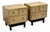 Mid 20th Century American of Martinsville Blonde Walnut Nightstands, Pair For Sale
