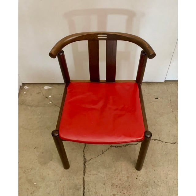 Vintage Mid Century Teak Dining Chairs Attributed to B Hans J.Frydendal for Boltinge, Set of 3 For Sale - Image 4 of 14