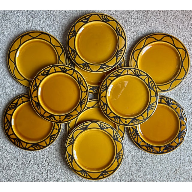 Le Poet-Laval French Luncheon/Salad Plates-Set 10 For Sale - Image 9 of 9