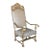 19th Century Italian Trono / Throne Chair For Sale