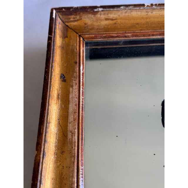 Antique Gilt Mirror With Hand Painted Mythological Goddess For Sale In New York - Image 6 of 12