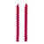 Postmodern Spiral Taper Candles in Dragonfruit Pink - a Pair For Sale