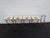 Mid-Century Modern Scheibe Mid Century Folding Wooden Tv Trays Floral Top 4pc Set With Stand 6896 For Sale - Image 3 of 18