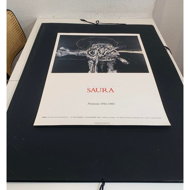 1980s Saura Exhibition Poster, 1989 For Sale - Image 5 of 6