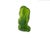 6.5" Lime Green Frosted Crystal Glass Bodhisattva Guanyin Figure For Sale - Image 10 of 11