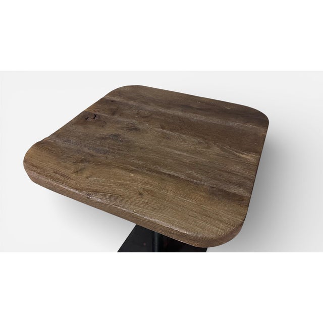 Wood 1960s Reclaimed Oak French Bistro Table (2 of 2) For Sale - Image 7 of 8