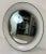 Modern White Enamel Distressed Wall Mirror For Sale - Image 4 of 5