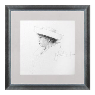 Late 20th Century Sunday Best Figurative Drawing, Jonathan Knight For Sale